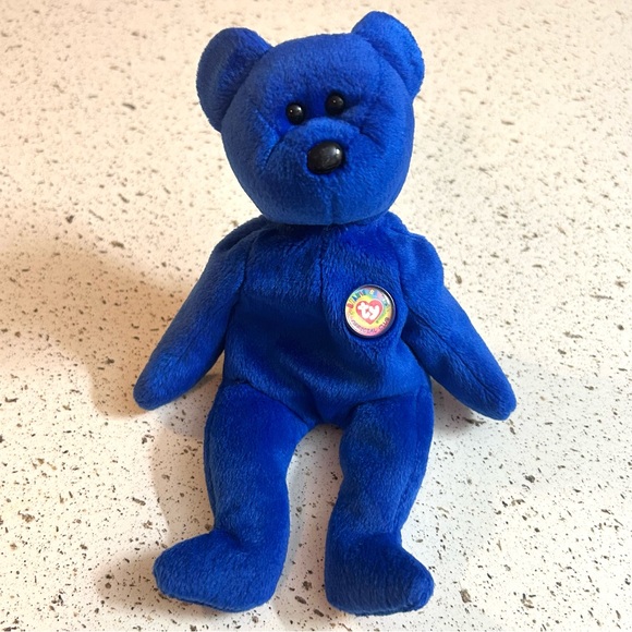 Vintage 1998 Ty Beanie Babies Clubby the Bear - Picture 1 of 6